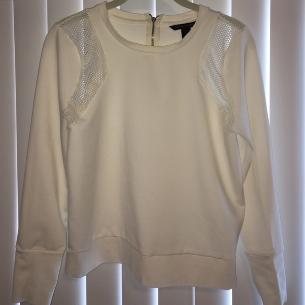 Banana Republic mesh panel sweater